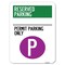 Signmission Reserved Parking-Permit Parking W/ Heavy-Gauge Alum Rust Proof Parking Sign, 18" x 24", A-1824-23143 A-1824-23143 - alternate 1